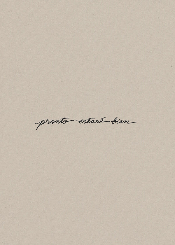 pronto estaré bien | journal